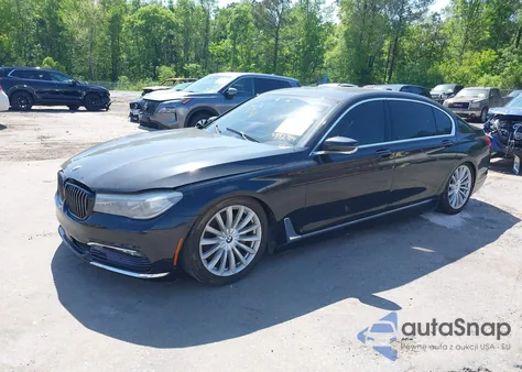 2016 BMW 740 I из США, поврежденный, VIN WBA7E2C55GG547752